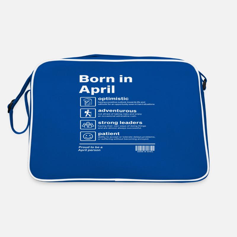 Born in April Retro Tasche