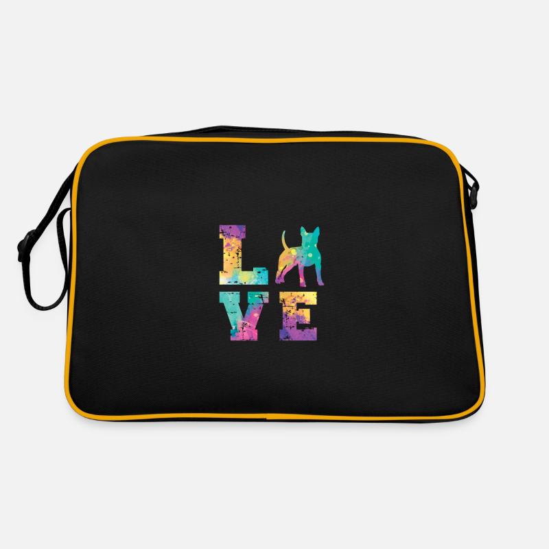 Bull Terrier Love Retro Bag