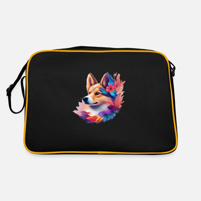 Portrait de chien Sac Retro