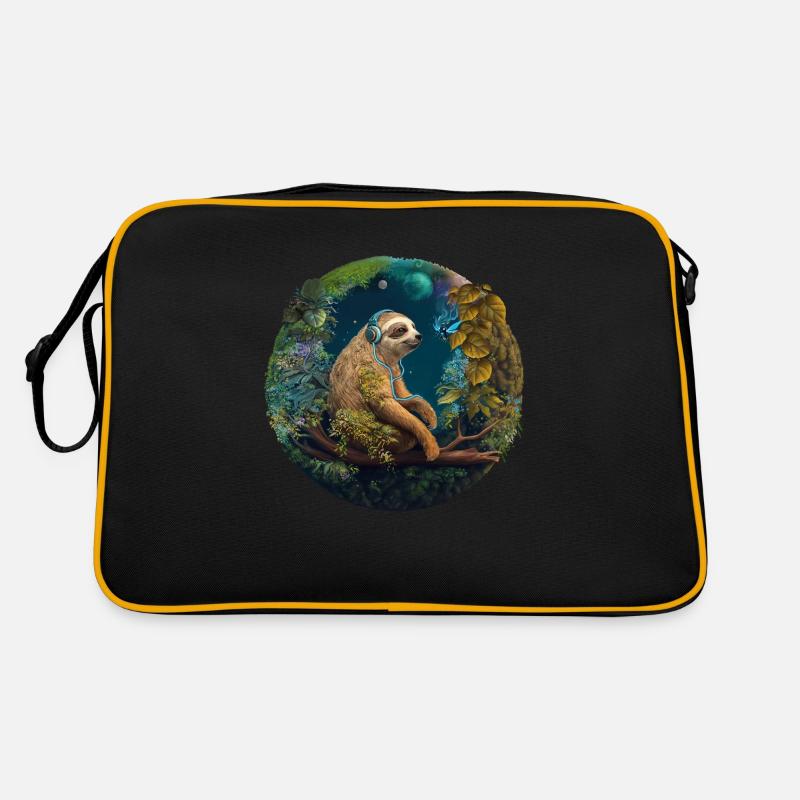 Sloan - Retro Tasche - Schwarz/Gold