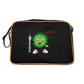 Faites-vous vacciner - Sac Retro - noir/or - Dos