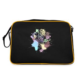Pastel-colored black Indian headdress - Retro Bag - black/gold - Back