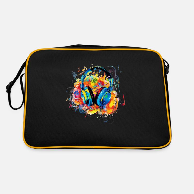 Plaisir de la musique colorée - Conception de casque Sac Retro