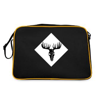 Crâne d’orignal - Sac Retro - noir/or - Dos