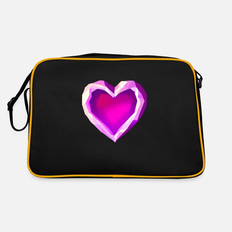 Muttertag Verlobung Liebe Valentinstag Hochzeit - Retro Tasche - Schwarz/Gold