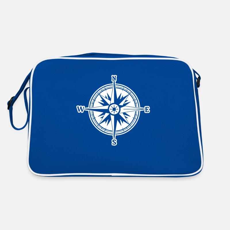 Kompass Nautik Segelboot Seefahrer Retro Tasche