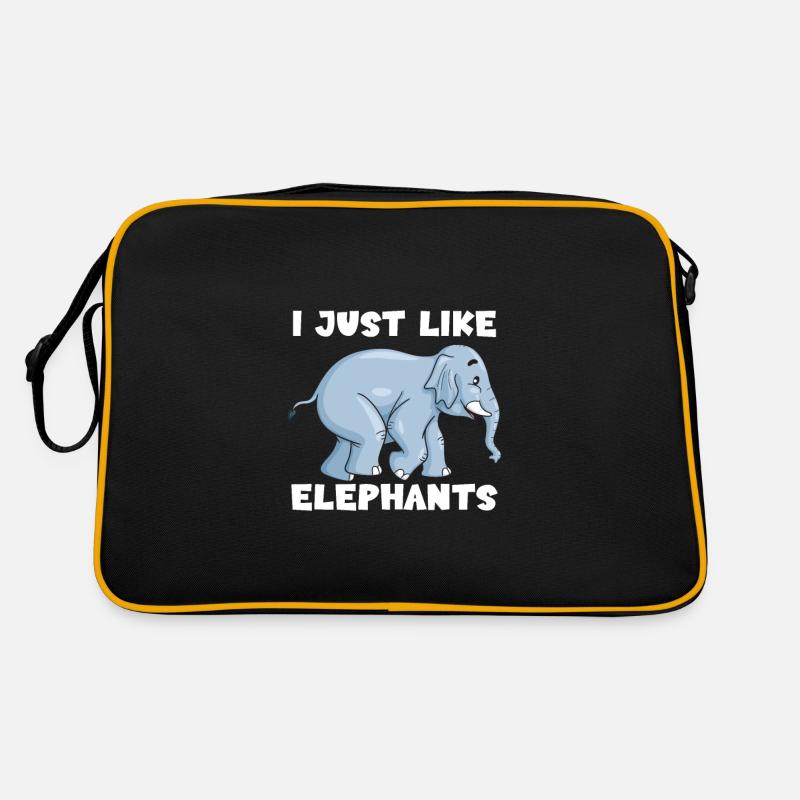 I just like elephants Retro Bag