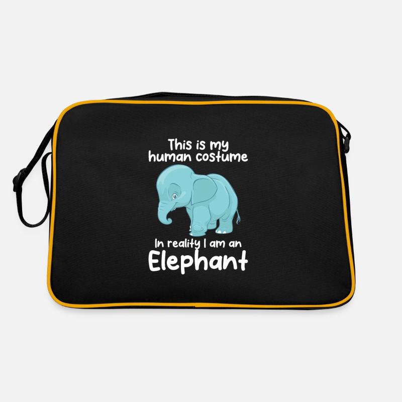 This is ma human costume elephant Retro Tasche