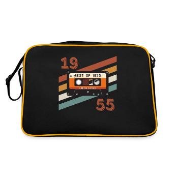 1955 Retro-Vintage-Jubiläum - Retro Tasche - Schwarz/Gold - Hinten