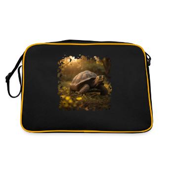 Les tortues sont des créatures fascinantes - Sac Retro - noir/or - Dos