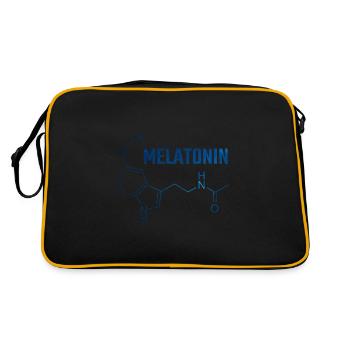 melatonin molecule - Retro Bag - black/gold - Back
