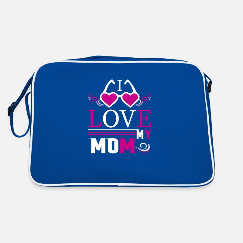 Ich liebe meine Mutter - Muttertagsgeschenke Retro Tasche