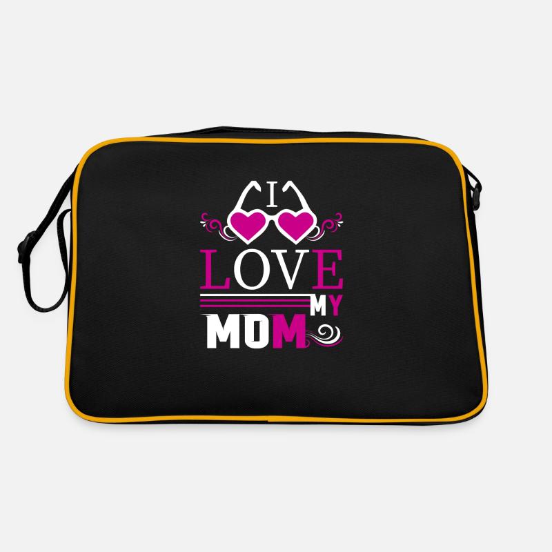 Ich liebe meine Mutter - Muttertagsgeschenke Retro Tasche