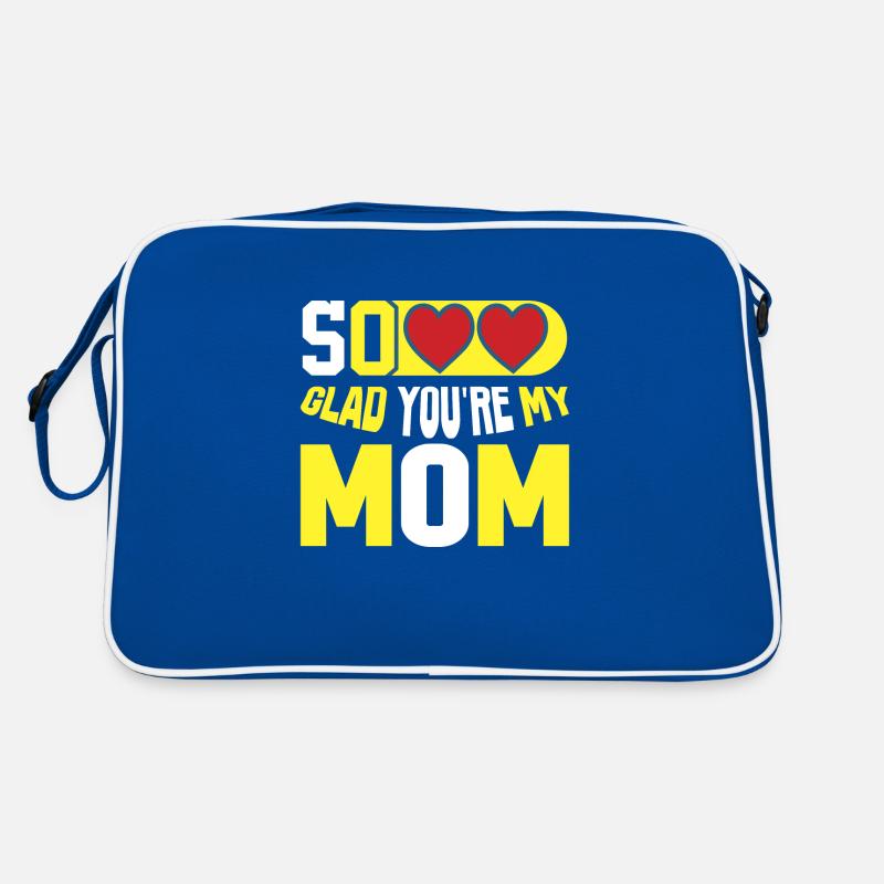 Ich bin so froh, dass du meine Mutter bist - Muttertagsgeschenke Retro Tasche