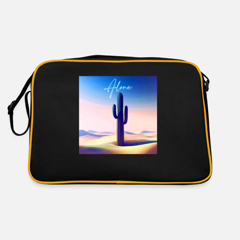 Alone cactus Retro Bag