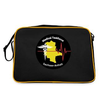 Medical Taskforce Sachsen-Anhalt - Retro Tasche - Schwarz/Gold - Hinten