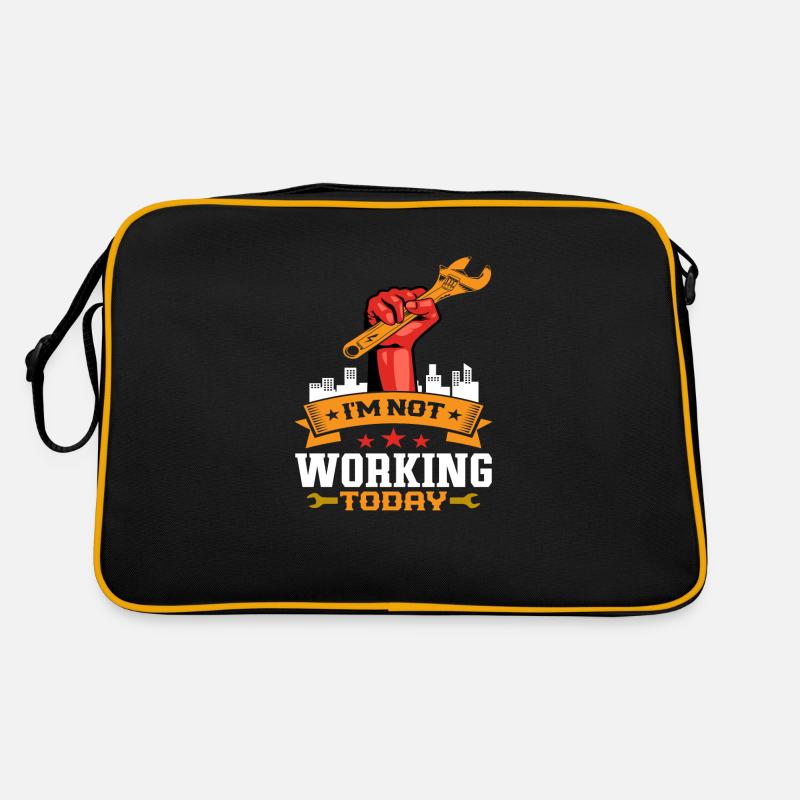 I´m not working today Retro Tasche