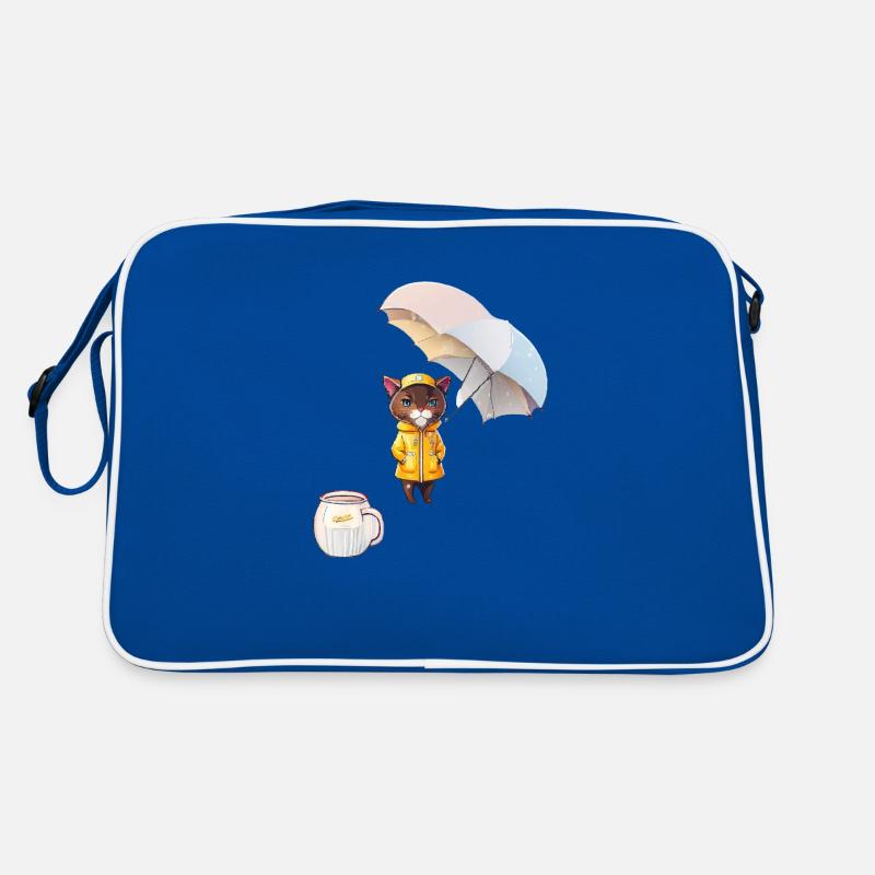 Drôle de chat et de café Sac Retro