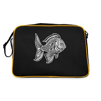 Pêche au poisson Pêche en mer - Sac Retro - noir/or - Dos