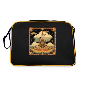 Peinture asiatique - Sac Retro - noir/or - Dos