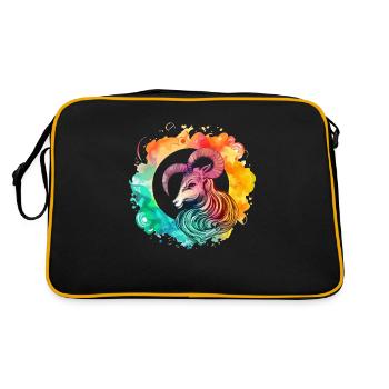 Rho the Capricorn - Retro Bag - black/gold - Back