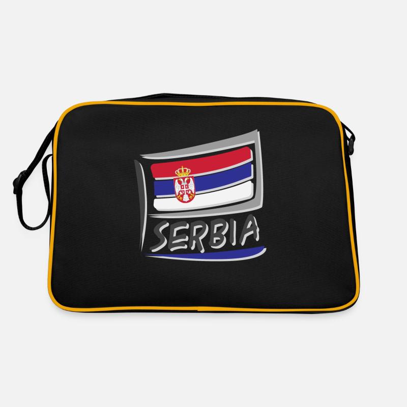Drapeau de la Serbie Sac Retro