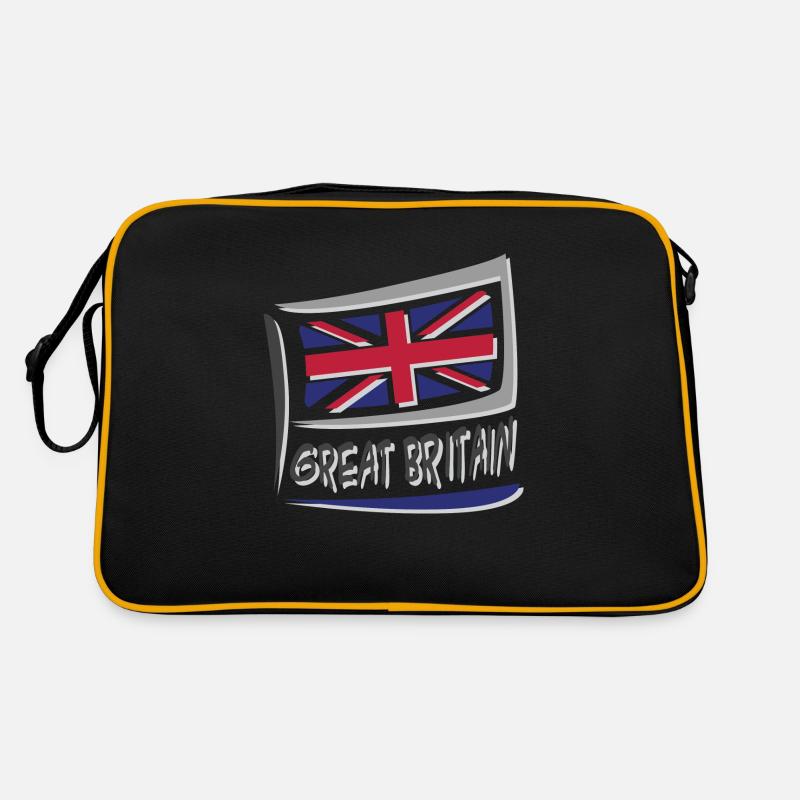 Great Britain - Retro Tasche - Schwarz/Gold