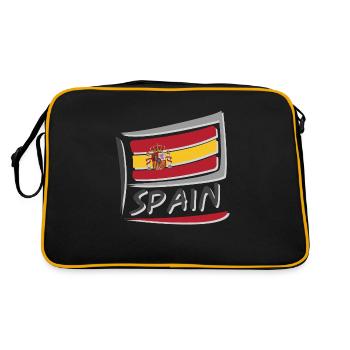 Drapeau de l’Espagne - Sac Retro - noir/or - Dos