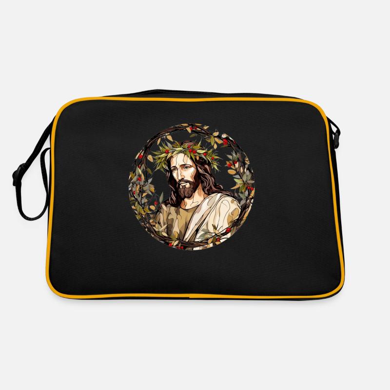 Jesus Christ Drawing Retro Bag