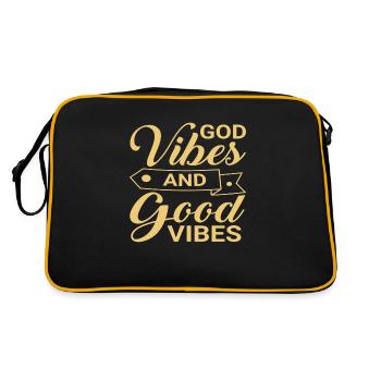 Dieu Vibes une bonne vibration - Sac Retro - noir/or - Dos