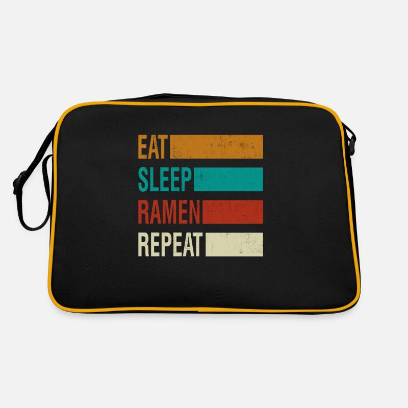 Eat Sleep Ramen Repeat Retro Tasche