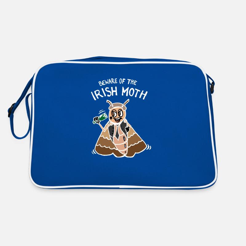 Méfiez-vous de l’Irish Moth / Mob (Blanc) Sac Retro