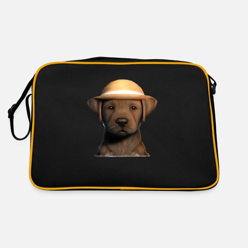 Chiot Labrador propriétaire Labrador Retriever Sac Retro