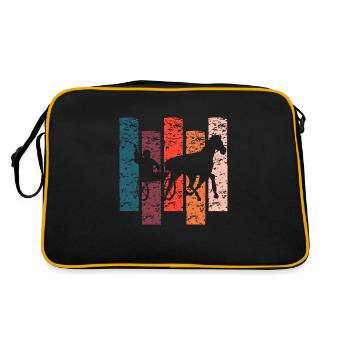 Trotter Vintage Gift Race - Retro Bag - black/gold - Back