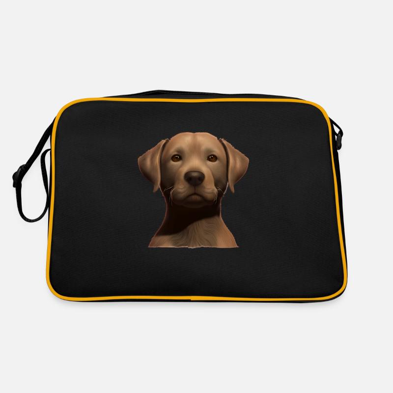 Labrador Retriever Labrador Propriétaire Chiot Sac Retro
