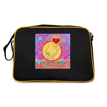 I will be here for you - Retro Bag - black/gold - Back