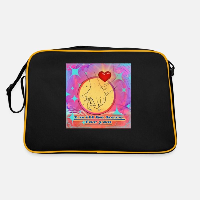 I will be here for you - Retro Bag - black/gold