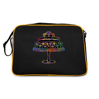 Cake - Retro Bag - black/gold - Back