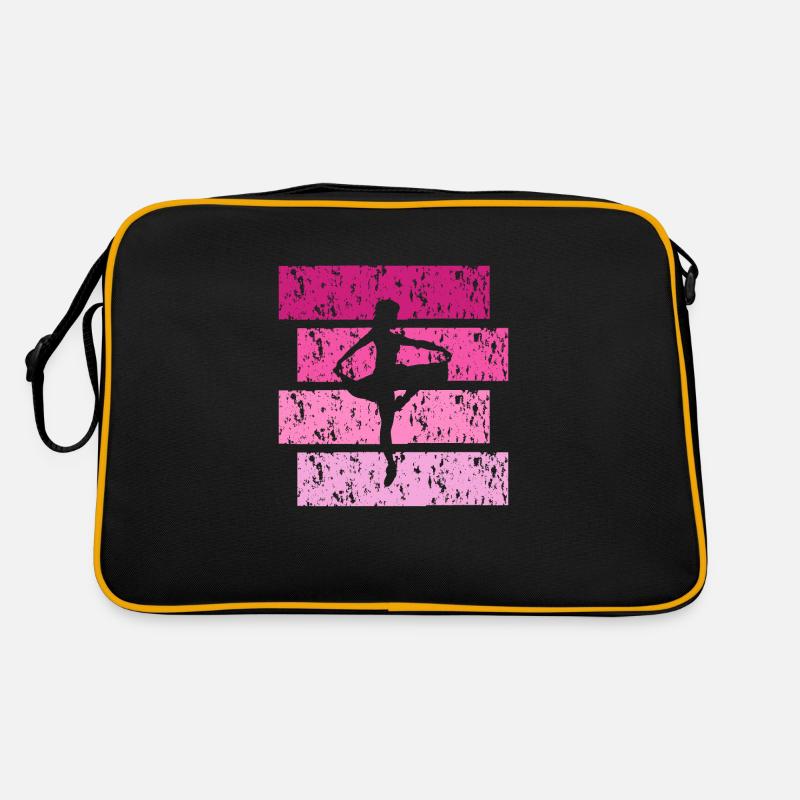 Klassischer Tanz Geschenk Vintage - Retro Tasche - Schwarz/Gold