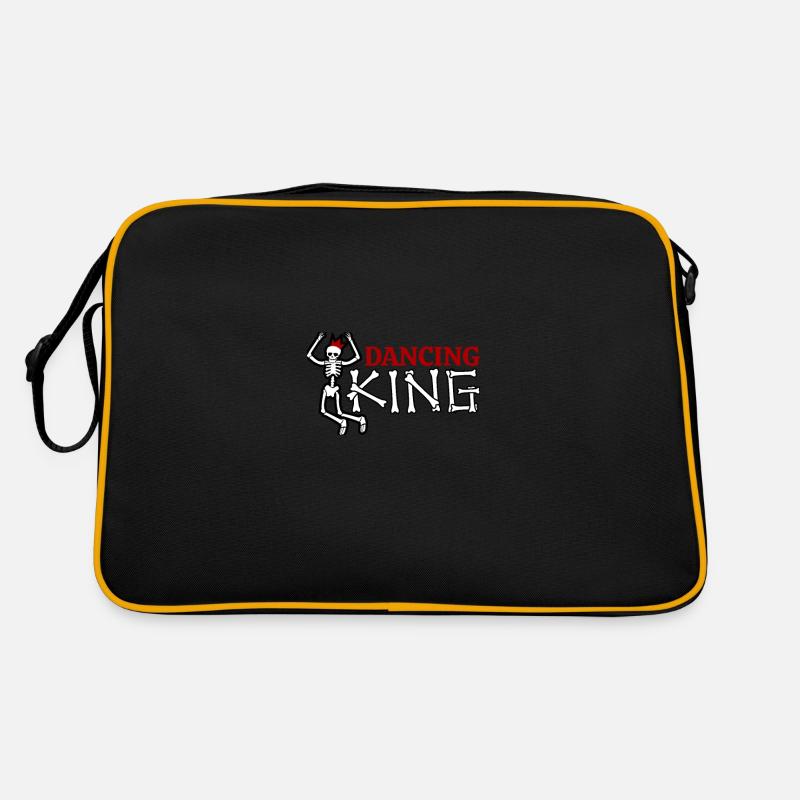 Halloween Dancing King Skeleton Dance Gift Idea Sac Retro