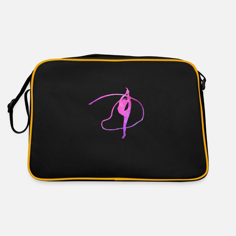 Akrobatische Gymnastik Mädchen Double Exposure Retro Tasche