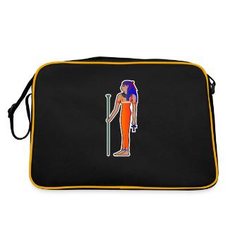 Egyptian Goddess Isis Ancient Egyptian Gift - Retro Bag - black/gold - Back