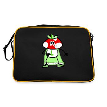 The L Design. For all names that start with L - Retro Bag - black/gold - Back