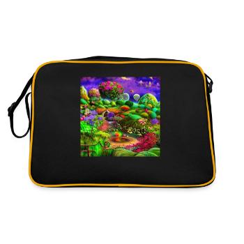 Surreal Garden - Retro Bag - black/gold - Back
