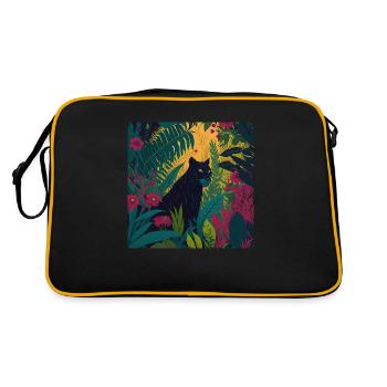 Jungle de la panthère noire - Sac Retro - noir/or - Dos