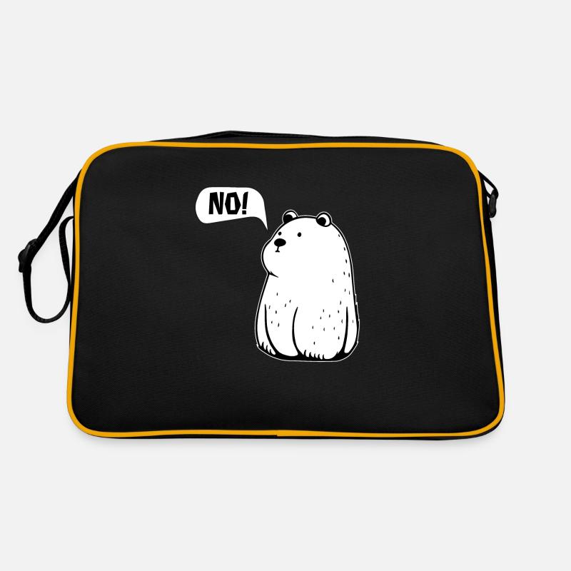 TOUT simplement NON ! Drôle d’ours qui dit NON Sac Retro
