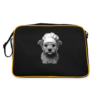 Caniche Propriétaire de chien Cuisiniers Caniche Chiot Chiot Chiot Chiot - Sac Retro - noir/or - Dos