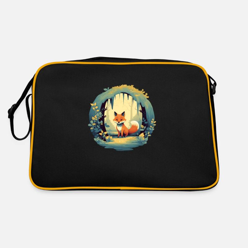 Fairy-tale forest fox Retro Bag