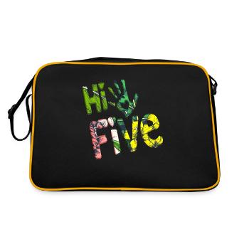High Five Style Cool Hand Joke disant Hit Trend - Sac Retro - noir/or - Dos