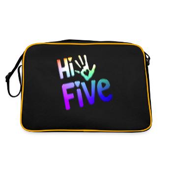 High Five Style Cool Hand Joke disant Hit Trend - Sac Retro - noir/or - Dos